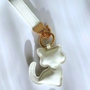 PORTACHIAVI CAGNOLINO CON ORECCHIE STRASS MULTI FUNZIONE CHARM BORSE (copia)