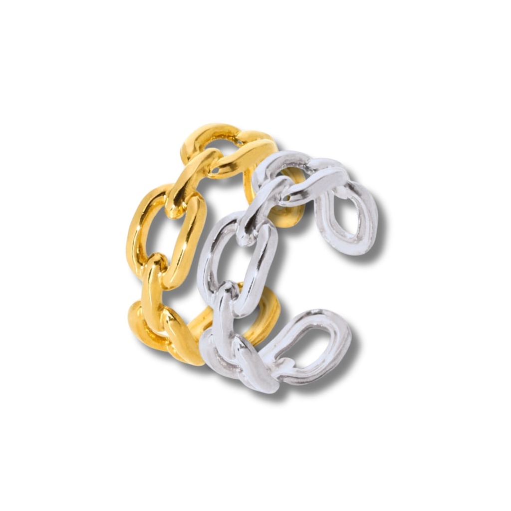 ANELLO GIULIA ACCIAIO ORO CON PIETRA (copia)