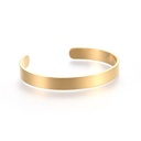 BRACCIALE ROSALBA RIGIDO ZIGRINATO ACCIAIO ORO (copia)