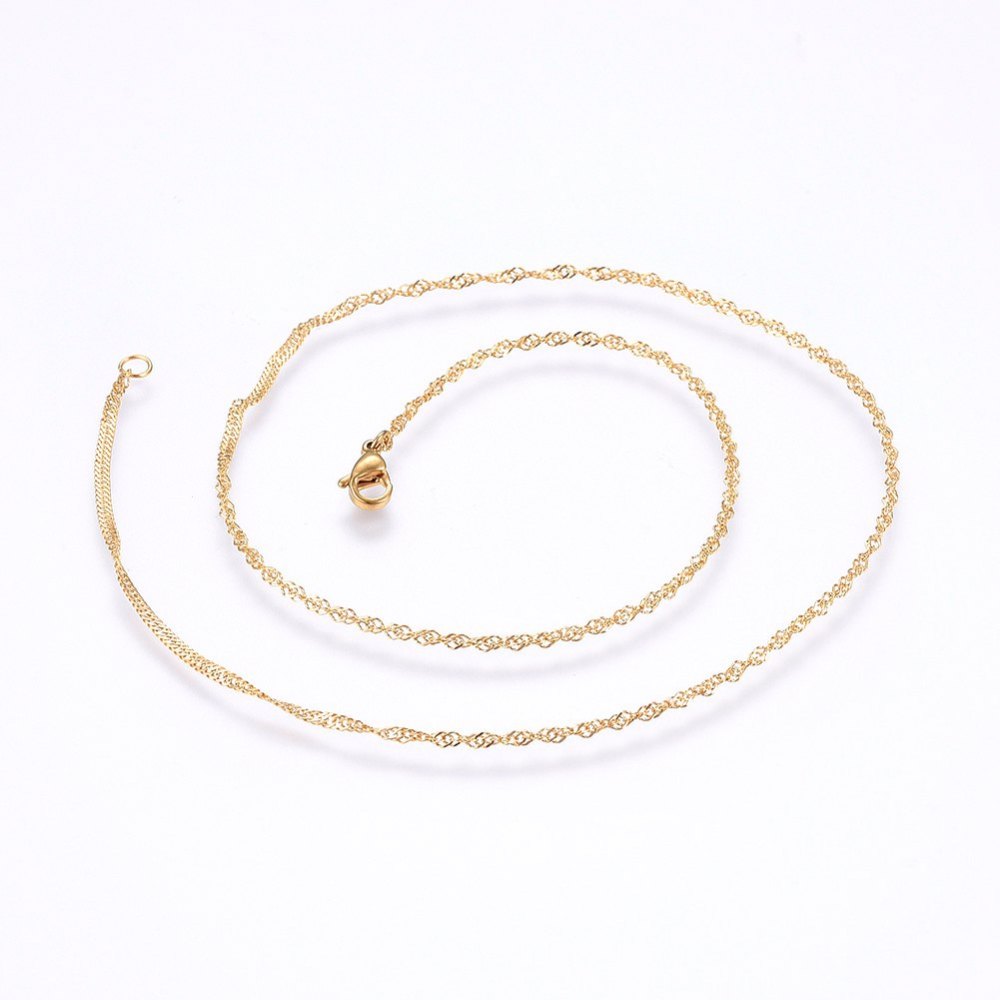 COLLANA FRANCIS ACCIAIO ORO VINTAGE