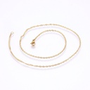 COLLANA FRANCIS ACCIAIO ORO VINTAGE