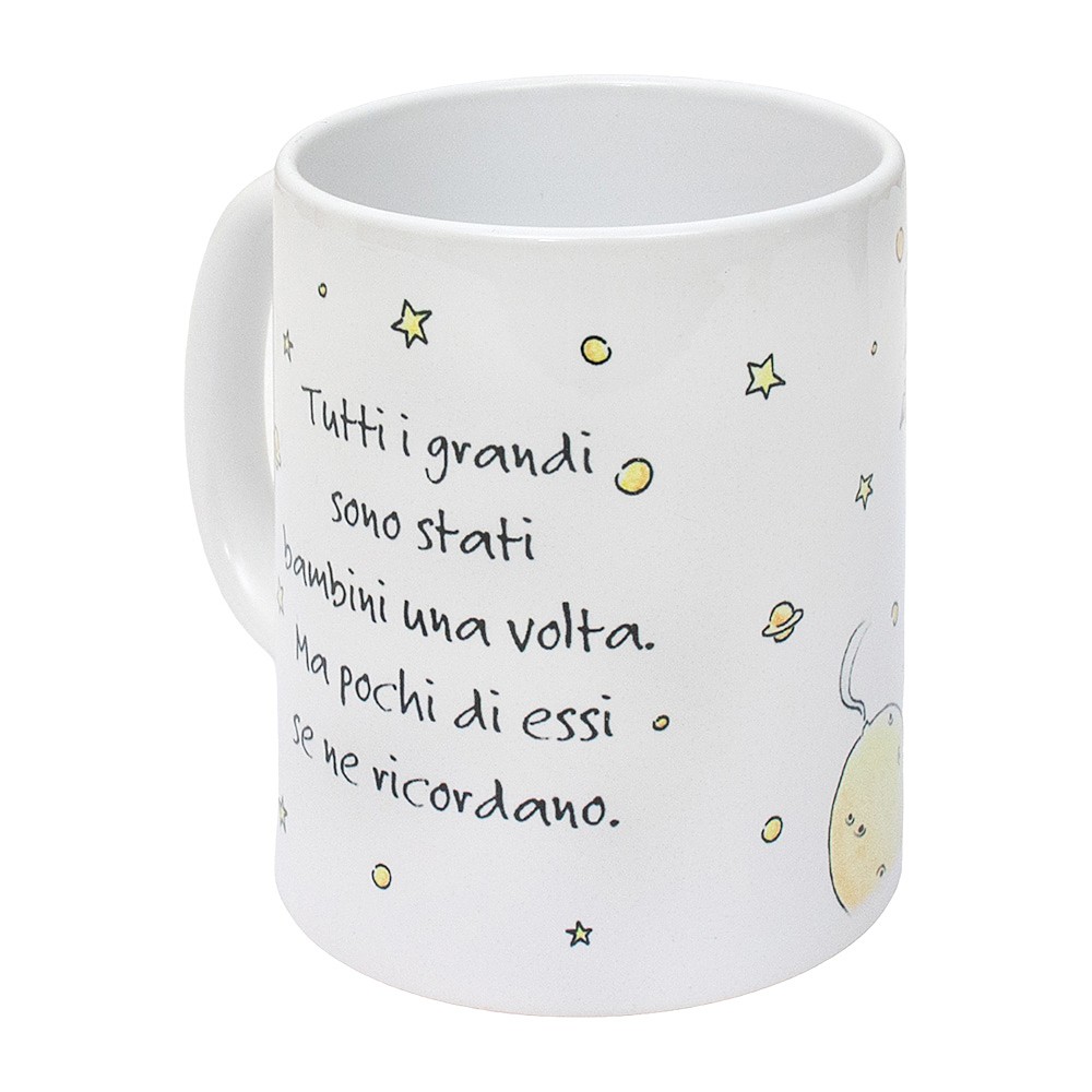 Tazza Piccolo Principe Porcellana con frase 'Tutti i grandi sono stati bambini...', Regalo
