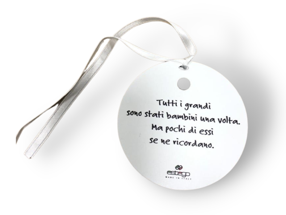 Tondo Piccolo Principe con calamita e nastro con frase 
'Tutti i grandi...' Regalo Bomboniera Nascita Compleanno Battesimo Comunione Cresima