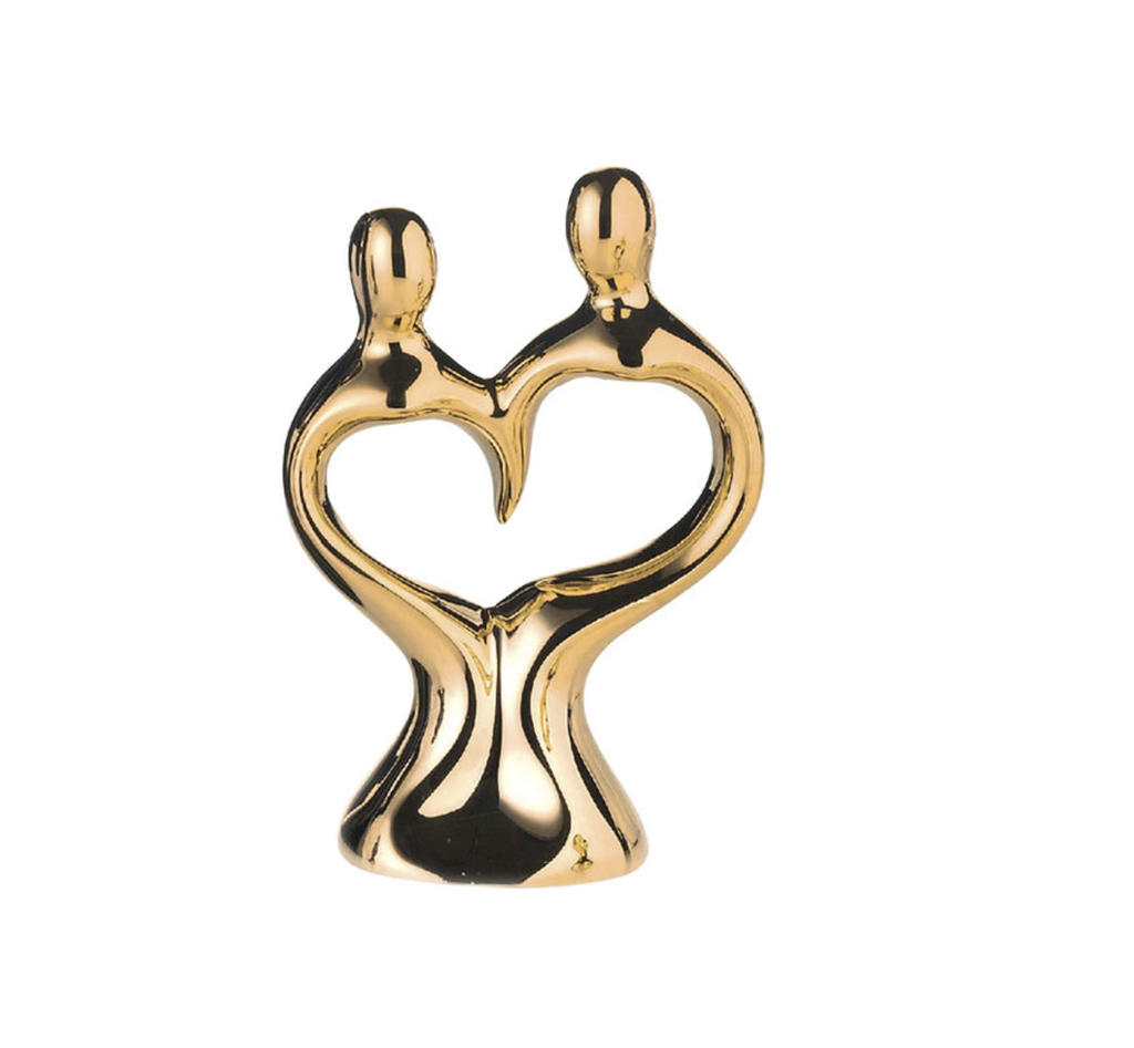 COPPIA SPOSI ANNIVERSARIO 25° O 50° CM 10,5 RESINA