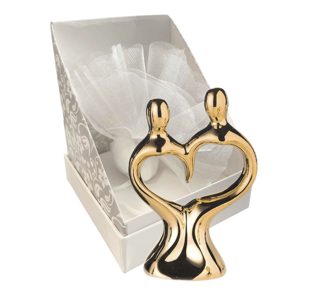 COPPIA SPOSI ANNIVERSARIO 25° O 50° CM 10,5 RESINA