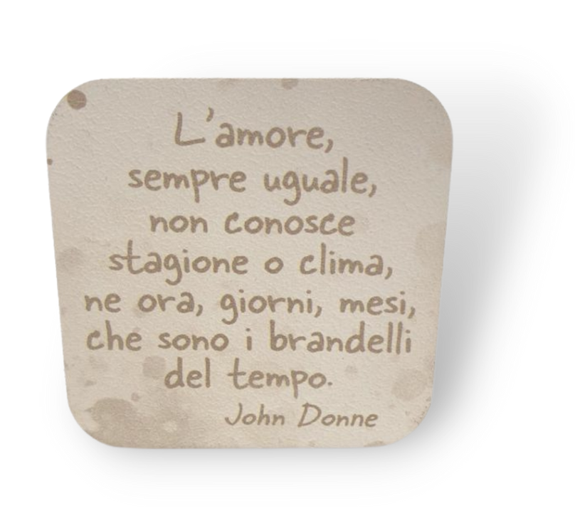 SCATOLA CONFETTI BOMBONIERA 25 esimo ANNIVERSARIO DI MATRIMONIO CON FRASE 'L'Amore sempre uguale...'    