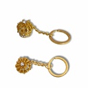 Sacchettino con Portachiavi Corona Piccola Oro Bomboniera Diciottesimo compleanno