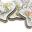 Magnete Piccolo Principe con Frase  ' Tutti i grandi...' Bomboniera Nascita  Battesimo Comunione Compleanno