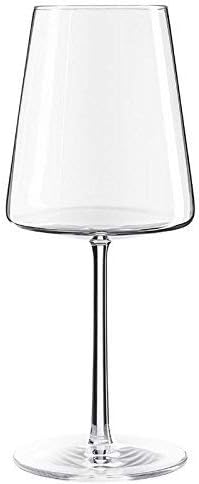 Set di 6 Bicchieri da Vino Rosso, Lavabili in lavastoviglie, in Cristallo al Piombo, Eleganti e infrangibili, 6 unità 520 ml