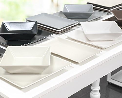 Servizio da 18 Piatti Quadrati (diversi colori)