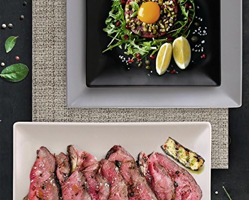 Servizio da 18 Piatti Quadrati (diversi colori)