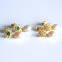 SET DI 3 ORECCHINI CHLOE' CUORE O STELLINA CON MICRO PAVE' DI ZIRCONI (copia)