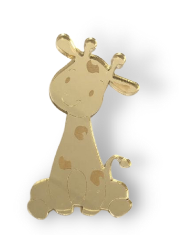 GIRAFFA APPLICAZIONE,  BOMBONIERA PLEXI  COMPLEANNO, NASCITA