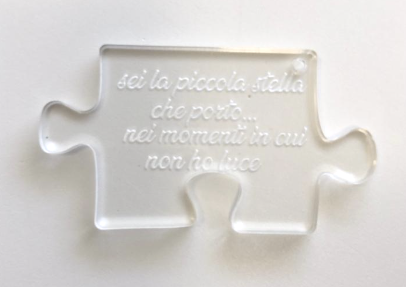 PUZZLE  PERSONALIZZATO SEGNAPOSTO NASCITA, COMPLEANNO PLEXI 