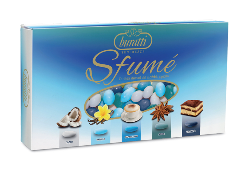 [BUFRU/FUAZ]  CONFETTI MORBIDO RIPIENO FRUTTA COL. AZZURRO SFUMATO 1 KG