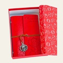 BLOCCO NOTES PELLE LAUREA CON CIONDOLI VARI 