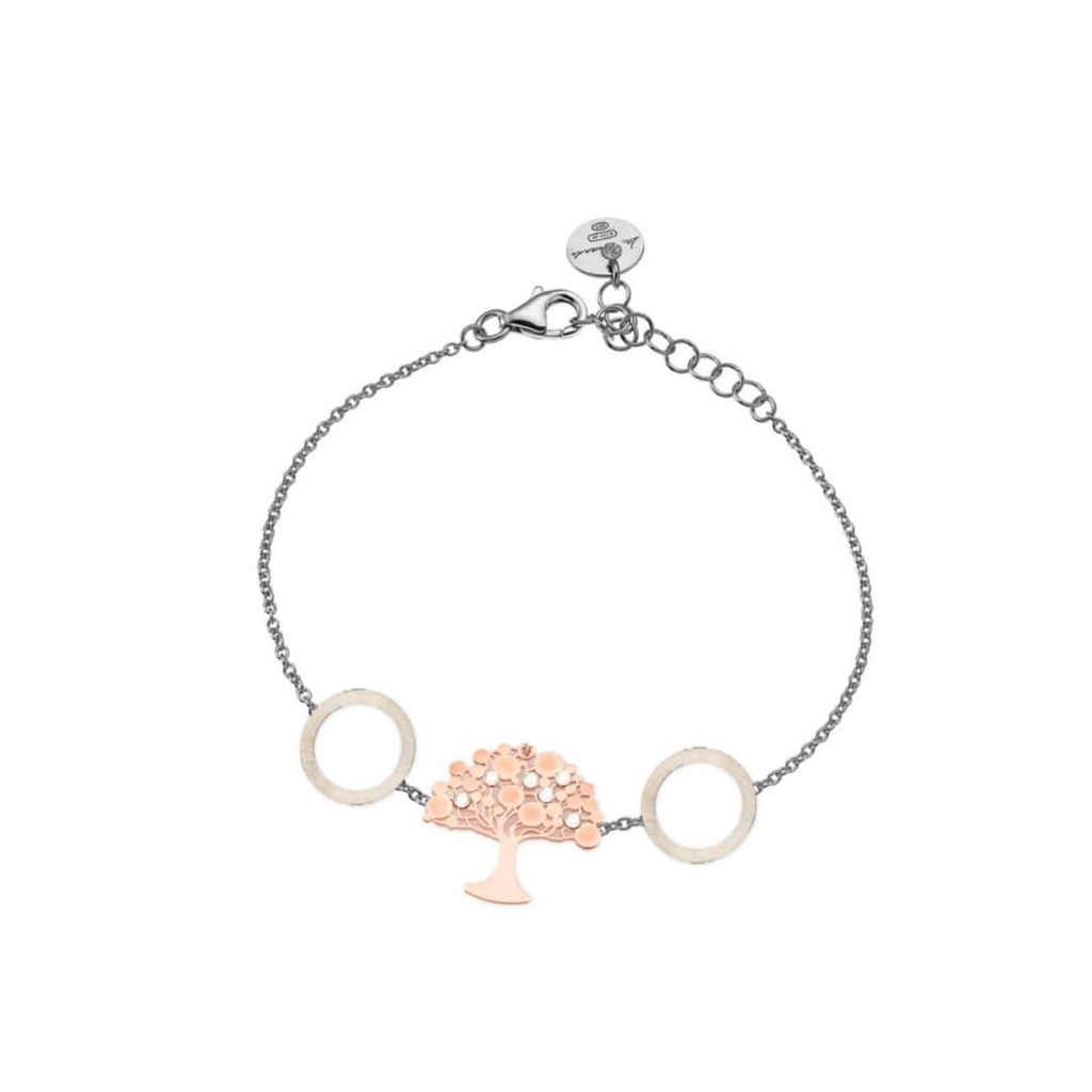 BRACCIALE  CON ALBERO DELLA VITA BICOLORE