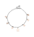 BRACCIALE ARGENTO CON STELLINE