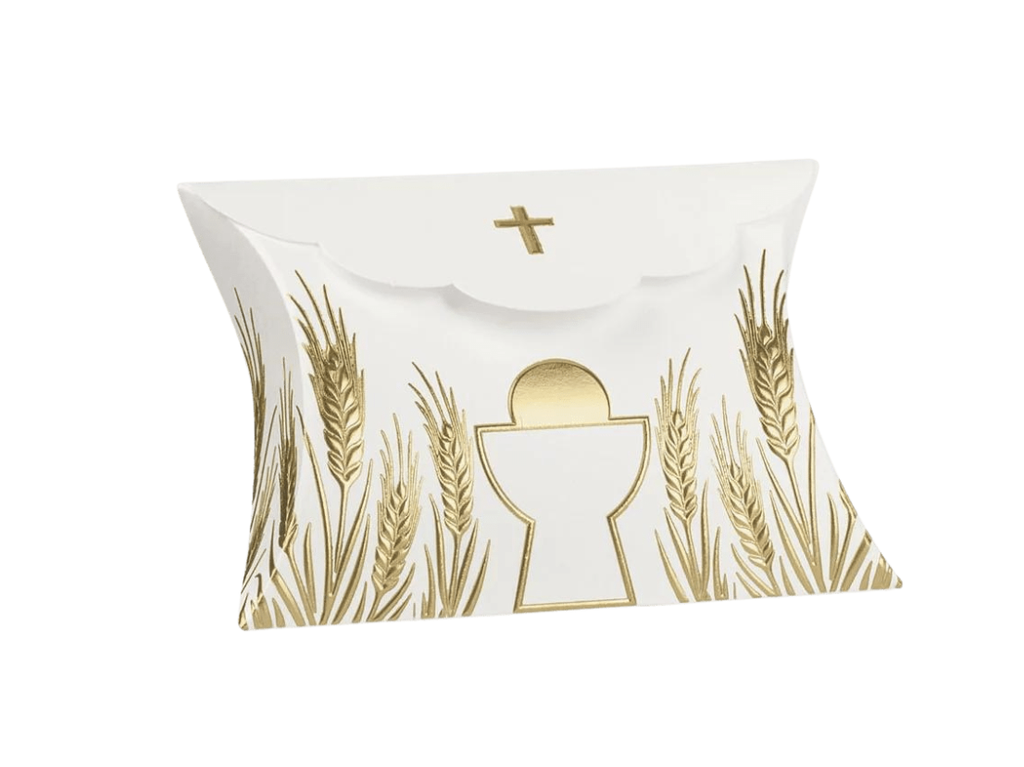 [SCO17476] BUSTINA COMUNIONE ORO PORTACONFETTI