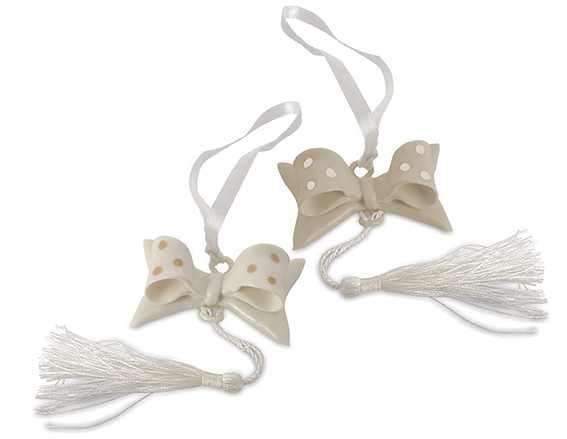 CIONDOLO FIOCCO PORCELLANA 