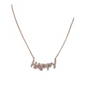 COLLANA CON SCRITTA HAPPY ROSE' CM 40+5