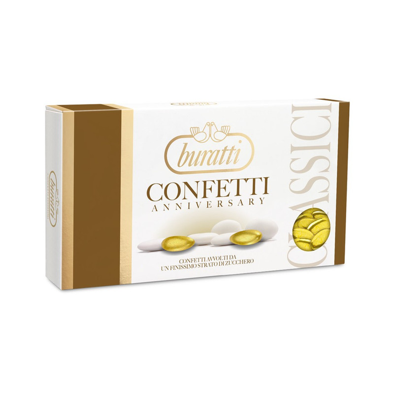 [BUCIO/ORO] CONFETTI CIOCCOLATO FORMA CUORE COL. ORO 1 KG