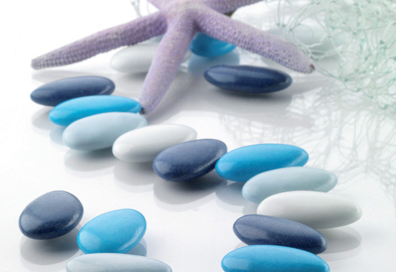 [BUCIO/MAR] Confetti Cioccolato azzurri sfumati decoro Mare 1 KG