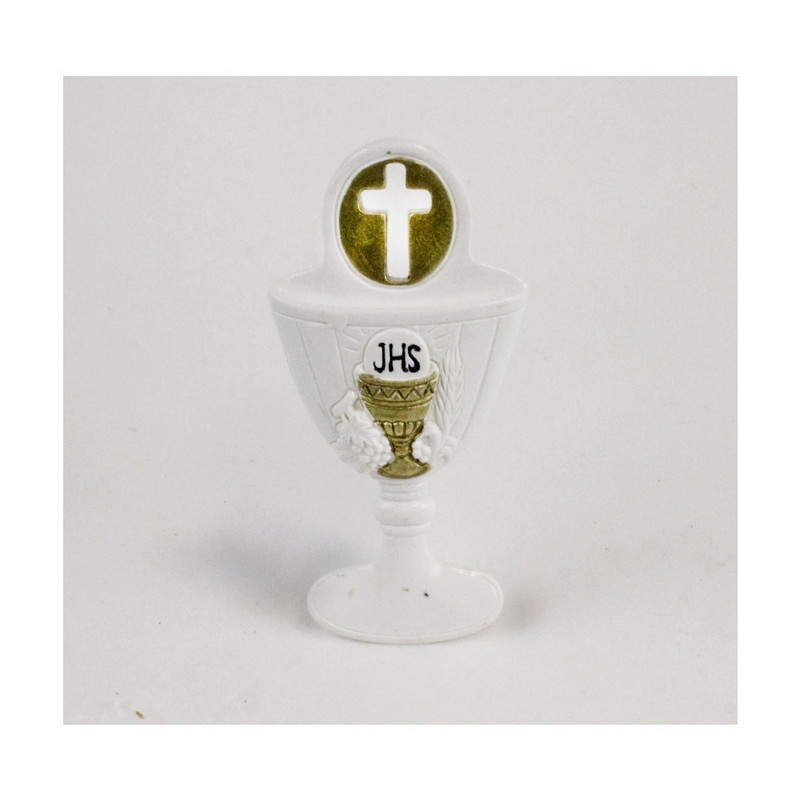 [D23005/CO] Icona Calice Prima Comunione  in resina con oro
