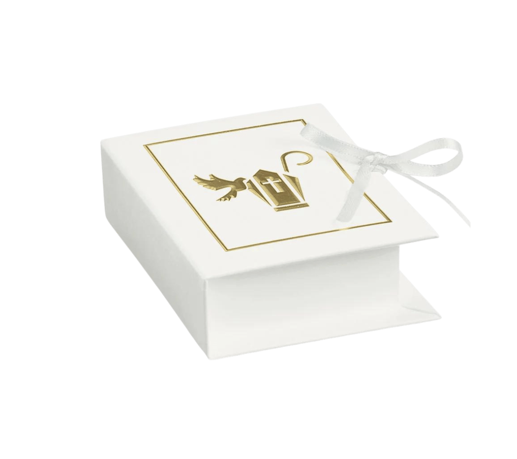 [SCO17473] LIBRO PORTACONFETTI CRESIMA CARTONCINO