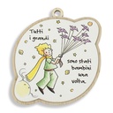 Magnete Piccolo Principe con Frase  ' Tutti i grandi...' Bomboniera Nascita  Battesimo Comunione Compleanno