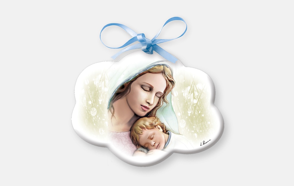 Maternità Madonna con Bambino Bomboniera Nascita Compleanno Battesimo Comunione e Cresima