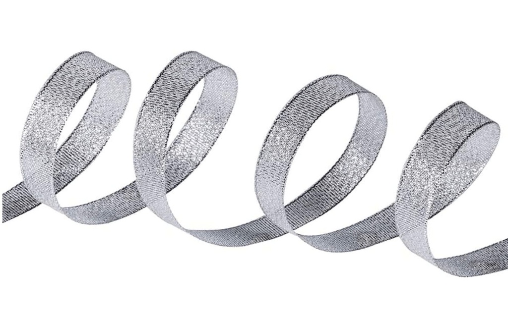NASTRO LUREX  ARGENTO 50MT 6mm