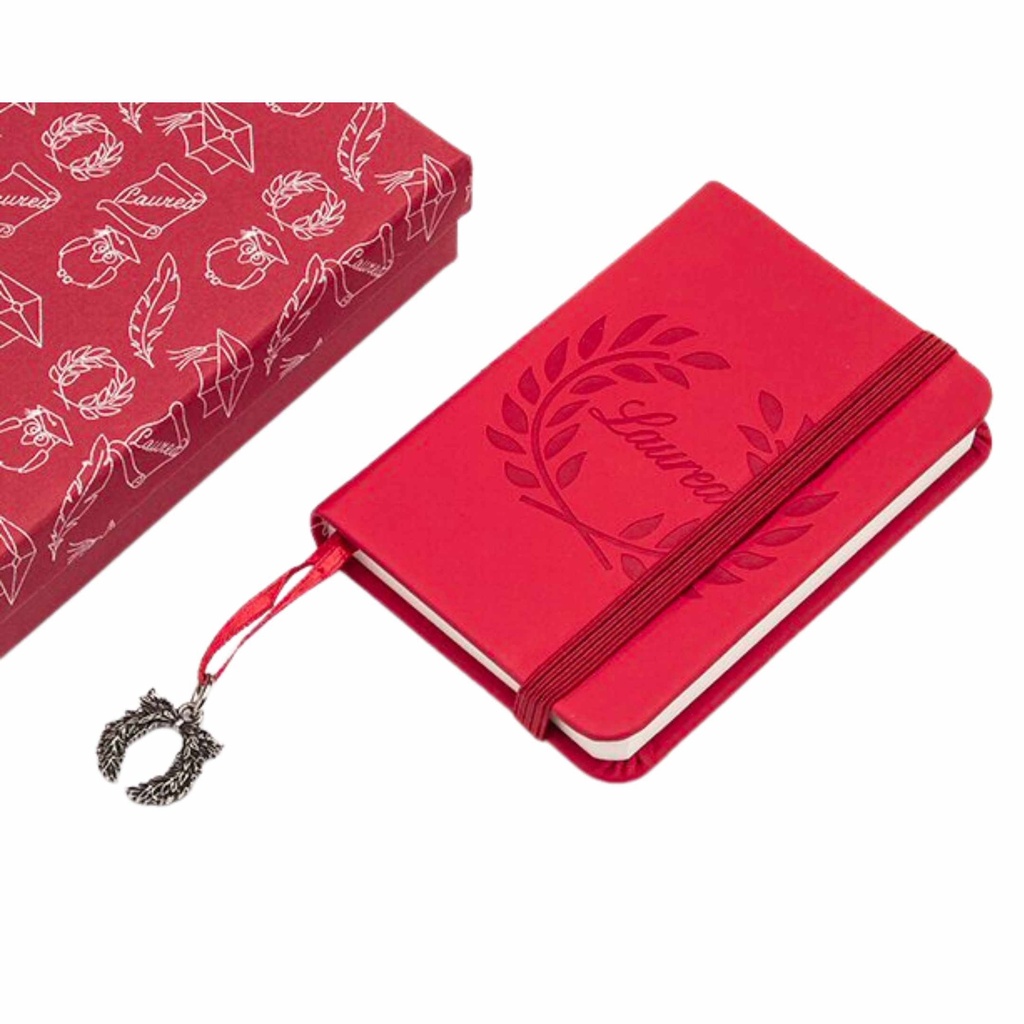 [MZ21412] NOTES ROSSO con ALLORO LAUREA 