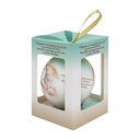 [PAL-8] Pallina Natale Sacra Famiglia Regalo Bomboniera Nascita Compleanno Battesimo Comunione e Cresima