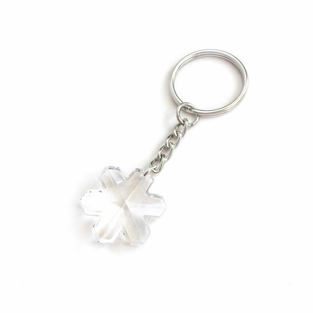 [D23027] Portachiavi Ciondolo in Cristallo Fiore