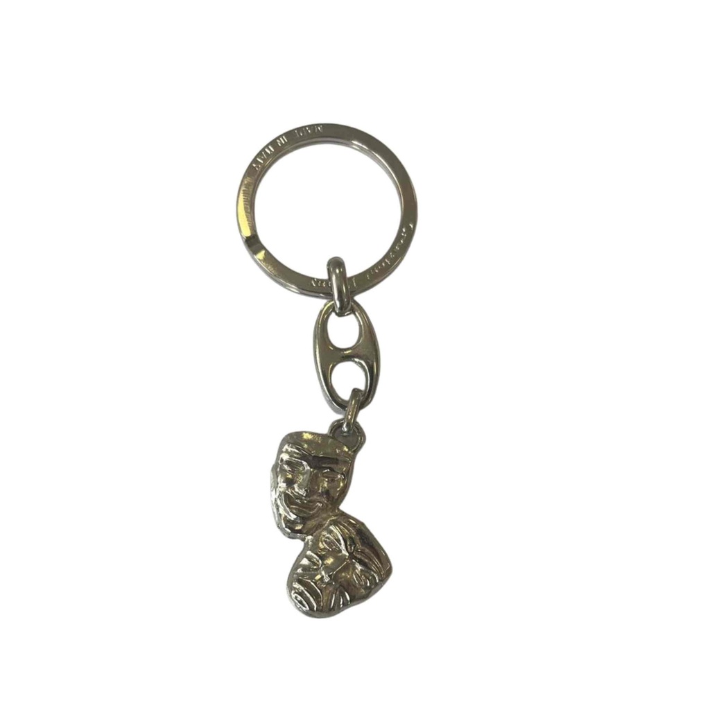 [D23021] Portachiavi Maschere in Metallo colore Argento