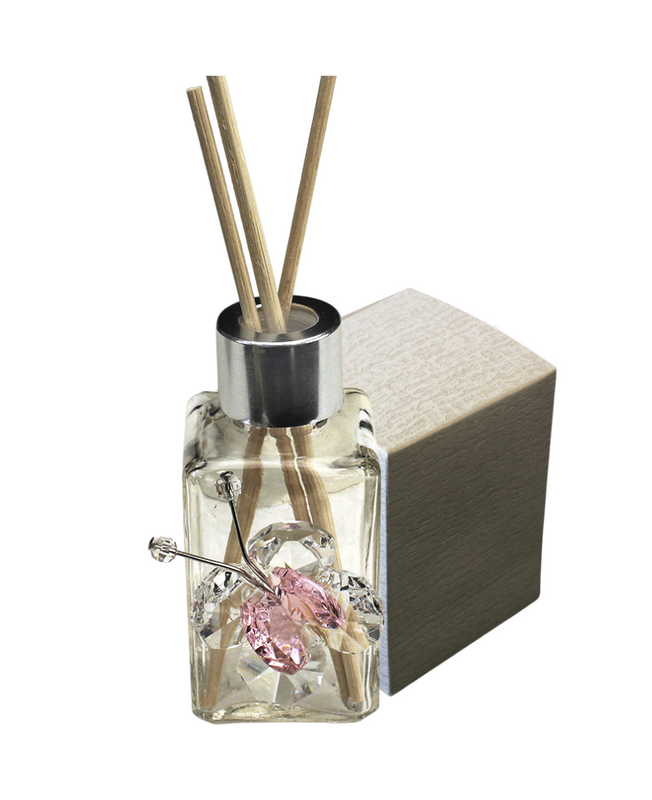 [D23029/R] Profumatore in Vetro Farfalla Rosa