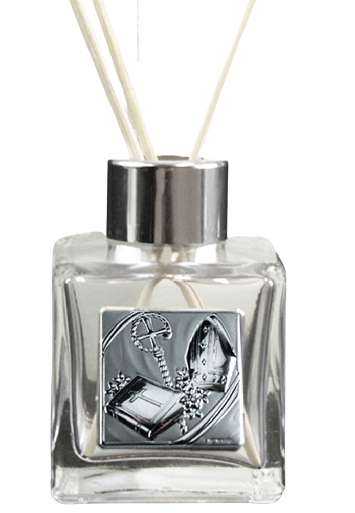 Profumatore in vetro con Placchetta Cresima