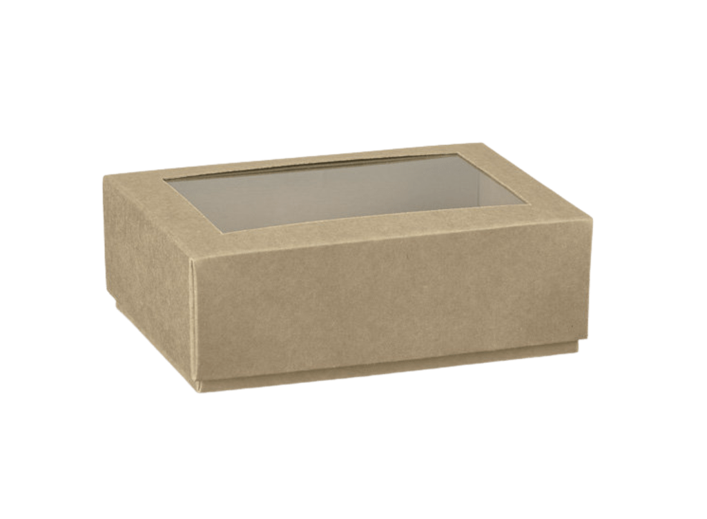 SCATOLA AVANA F/COPERCHIO CON FINESTRA