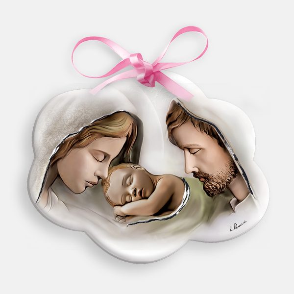 Sacra Famiglia Bomboniera Nascita Compleanno Battesimo Comunione e Cresima