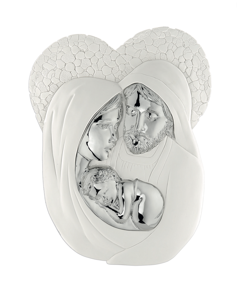 Sacra Famiglia Capezzale colore Bianco 30X40h CM  
