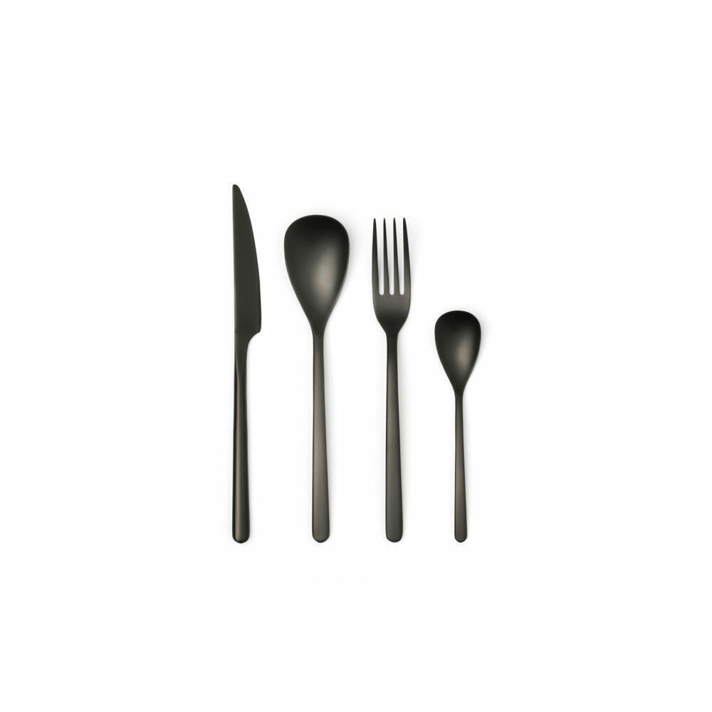 Servizio 24 posate Acciaio Nero Vintage