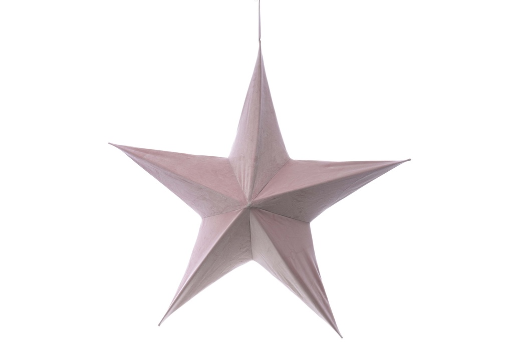 Stella in Velluto di Natale Rosa | CM 40