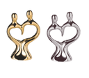 COPPIA SPOSI ANNIVERSARIO 25° O 50° CM 10,5 RESINA