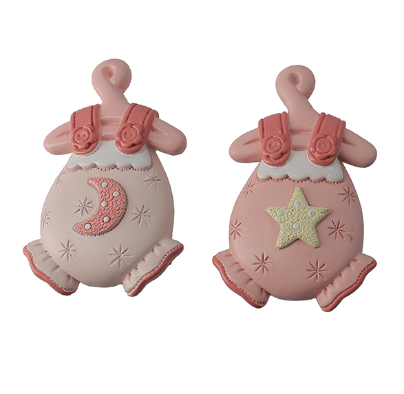 VESTITINO BIMBA PAGLIACCETTO IN RESINA NASCITA, COMPLEANNO