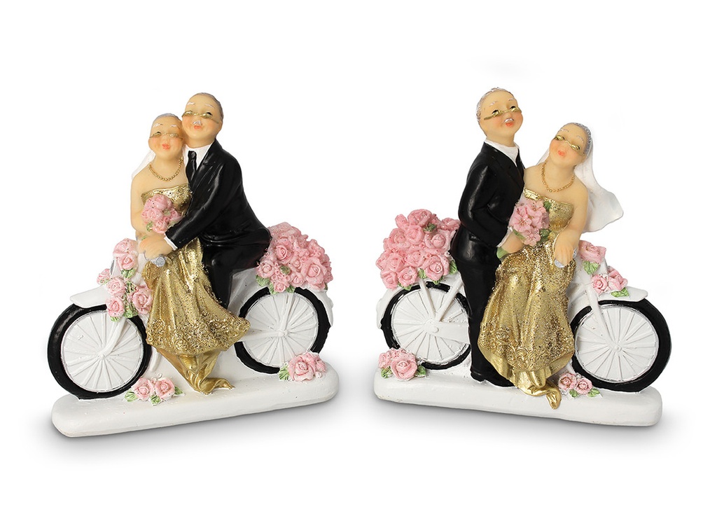 CINQUANTESIMO COPPIA IN BICICLETTA