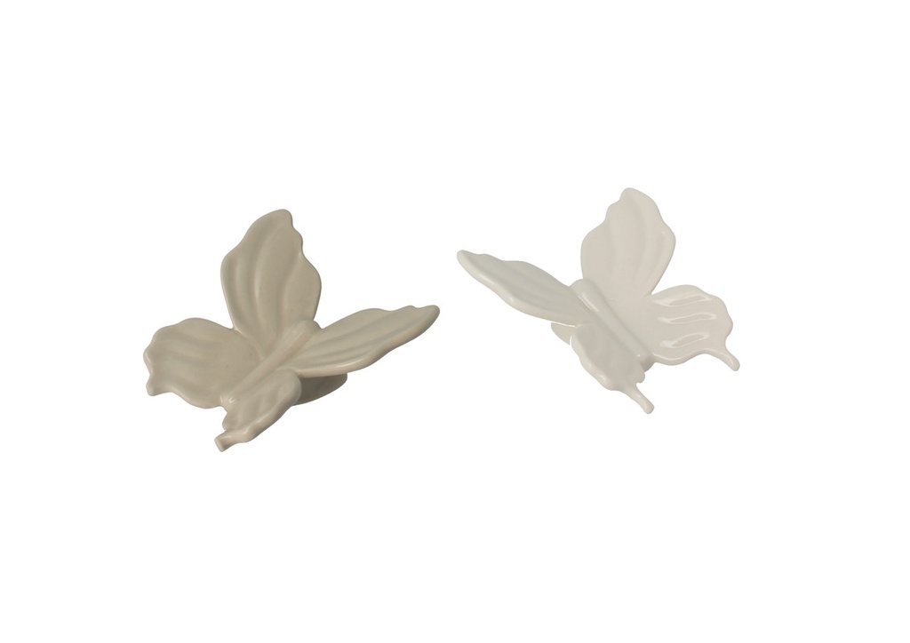 FARFALLA PORCELLANA COLORI TENUI COMPLEANNO, BATTESIMO, COMUNIONE