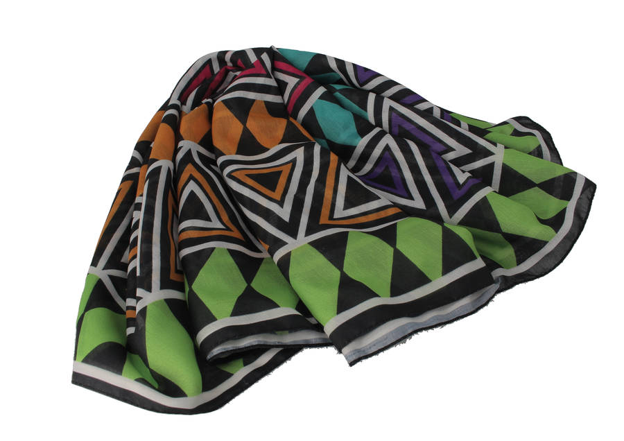 FOULARD CON TRIANGOLI MULTICOLORE