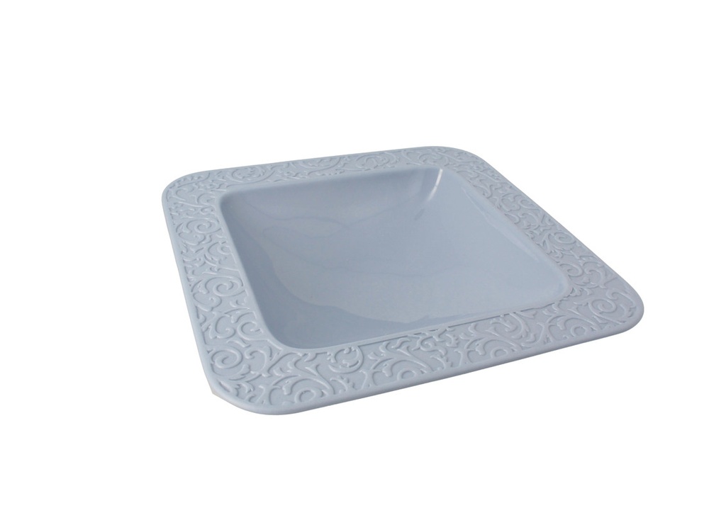 SVUOTATASCHE PORCELLANA QUADRATO CARTA DA ZUCCHERO