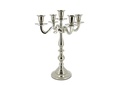 CANDELABRO 5 FIAMME SILVER CM 35 - SENZA BOX
